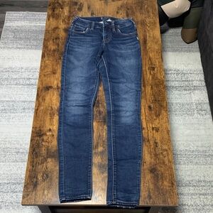 Silver Jeans Women's Dark Blue Skinny Jeans